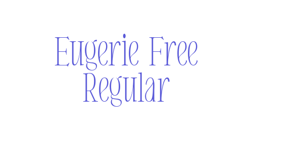 Eugerie Free Regular font free