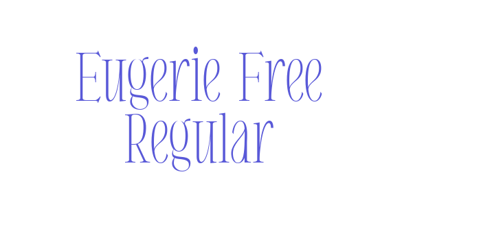 Eugerie Free Regular Font