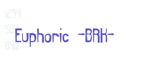 Euphoric -BRK- font