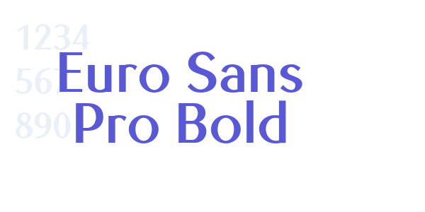 Euro Sans Pro Bold font free