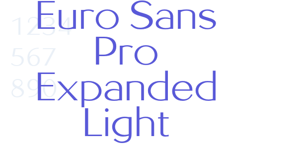 Euro Sans Pro Expanded Light font free