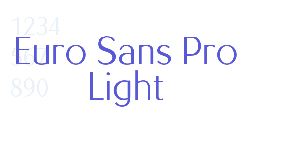 Euro Sans Pro Light font free