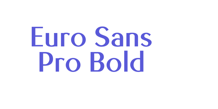 Euro Sans Pro Bold Font Download