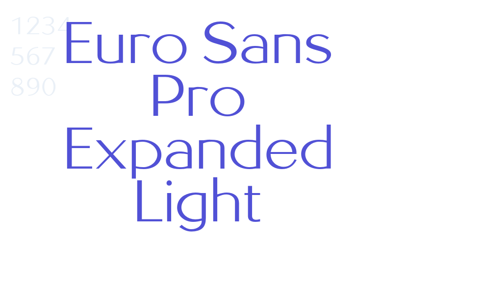 Euro Sans Pro Expanded Light-font-download