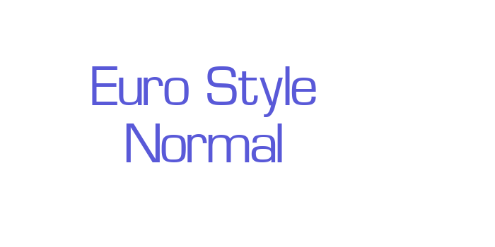 Euro Style Normal Font Download