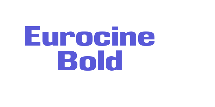 Eurocine Bold Font Download