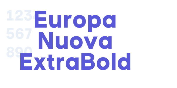 Europa Nuova ExtraBold font