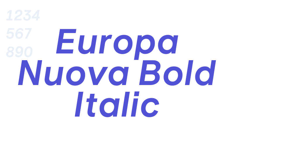 Europa Nuova Bold Italic-font-download