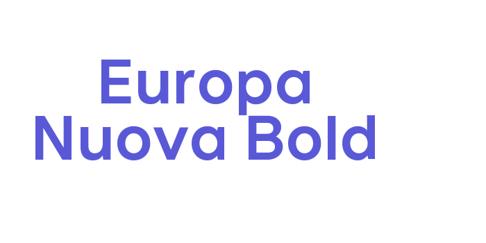 Europa Nuova Bold Font Download