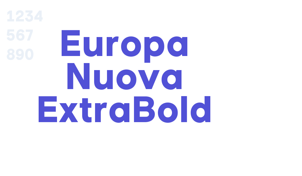 Europa Nuova ExtraBold-font-download