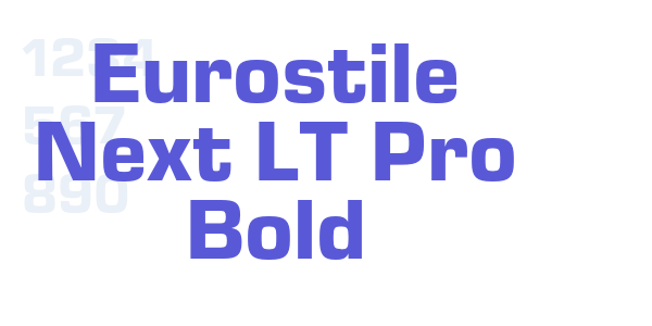 Eurostile Next LT Pro Bold font free