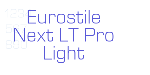 Eurostile Next LT Pro Light font free