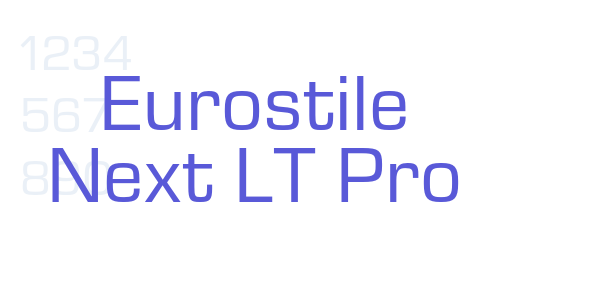 Eurostile Next LT Pro font free