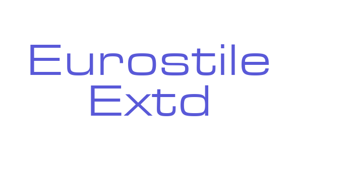 Eurostile Extd Font Download