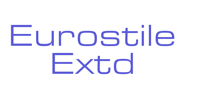 Eurostile Extd Font