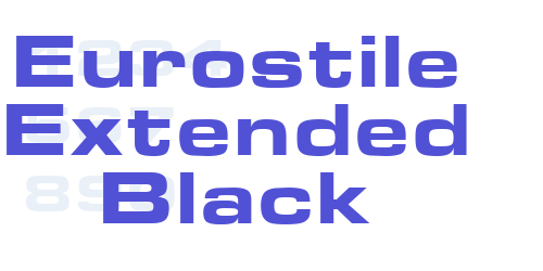 Eurostile Extended Black
