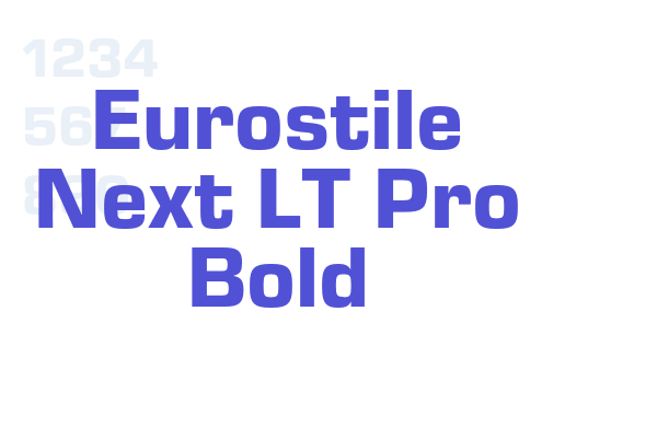 Eurostile Next LT Pro Bold