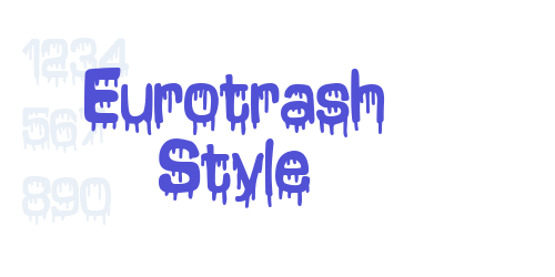 Eurotrash Style-font-download