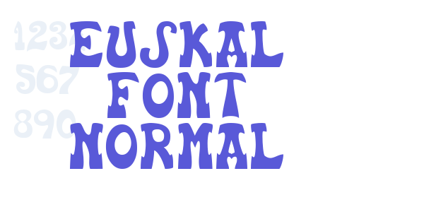 Euskal Font Normal font free