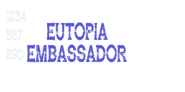 Eutopia Embassador font free