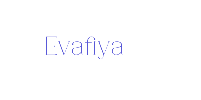 Evafiya Font