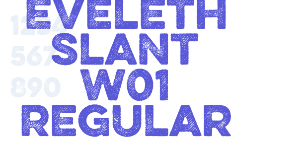 Eveleth Slant W01 Regular font free