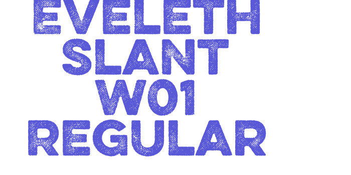 Eveleth Slant W01 Regular Font Download