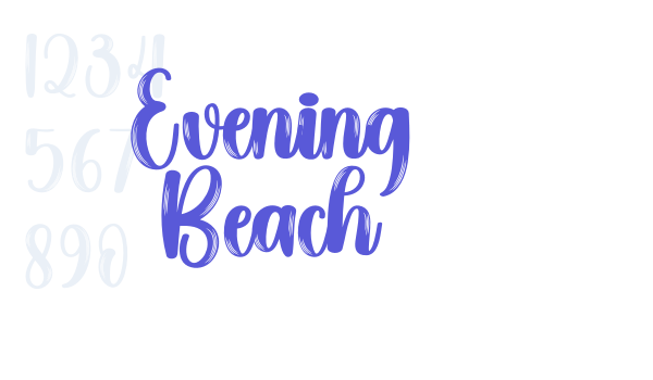 Evening Beach Font