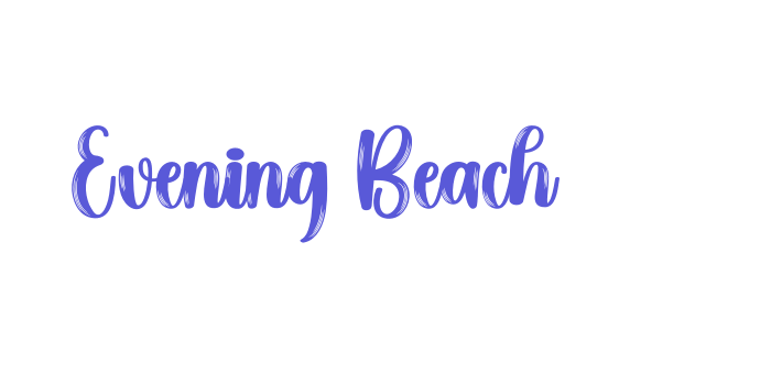 Evening Beach Font Download