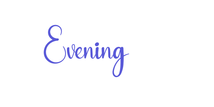 Evening Font