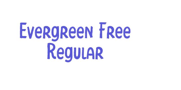 Evergreen Free Regular Font Download