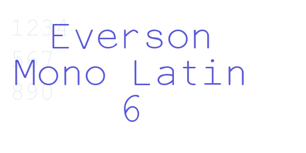 Everson Mono Latin 6 font free