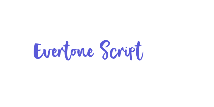 Evertone Script Font Download