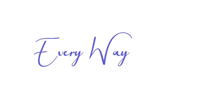 Every Way Font