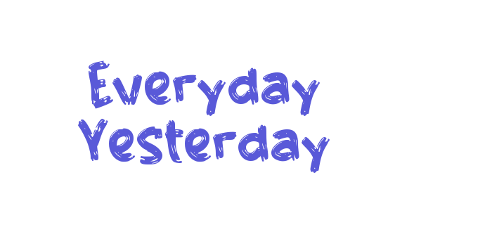 Everyday Yesterday Font Download