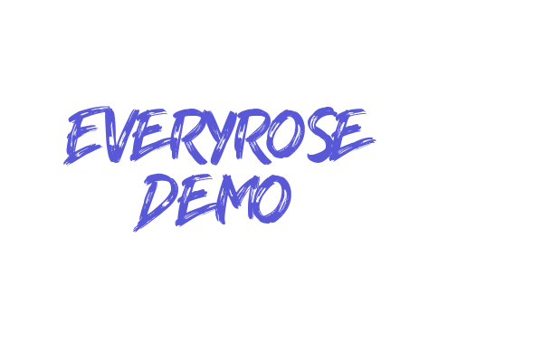 Everyrose Demo Font