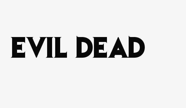 Evil Dead Font