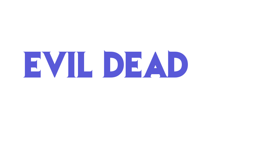 Evil Dead Font