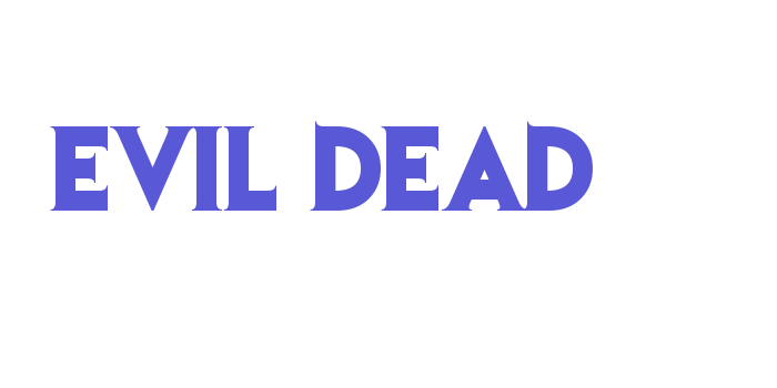 Evil Dead Font Download