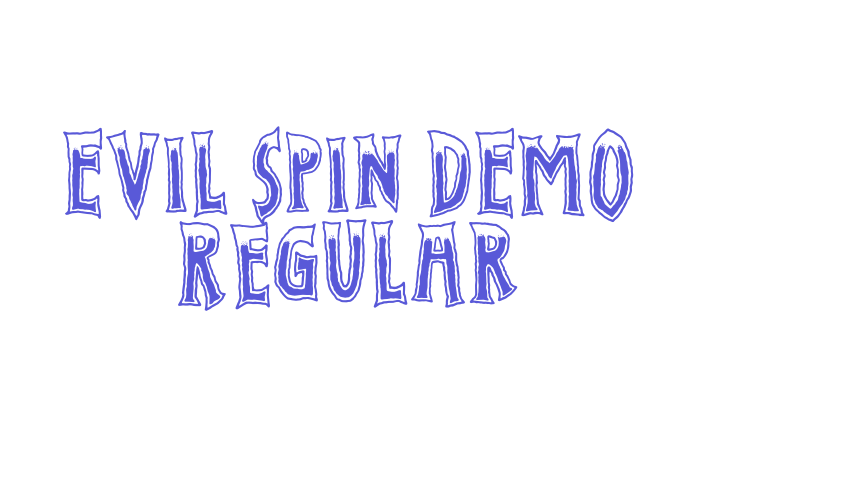 Evil Spin DEMO Regular Font Download