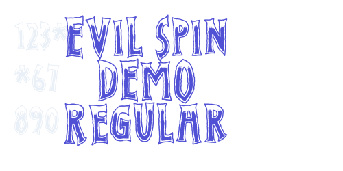 Evil Spin DEMO Regular-font-download