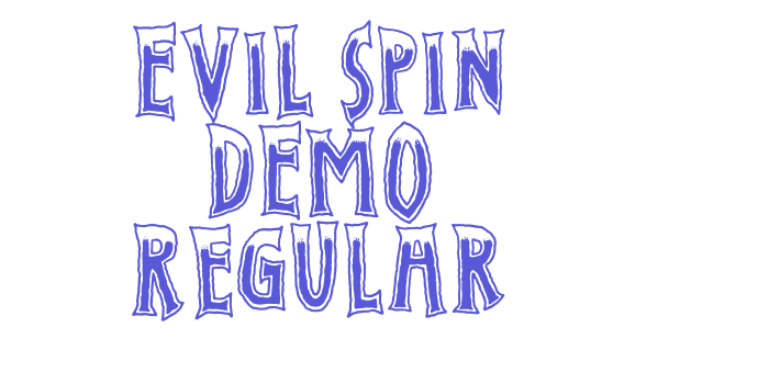 Evil Spin DEMO Regular Font