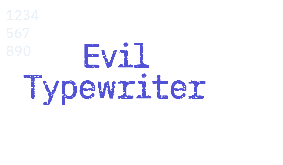 Evil Typewriter-font-download