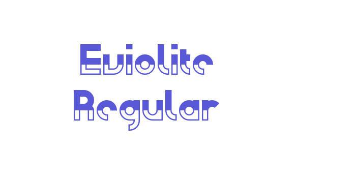 Eviolite Regular Font