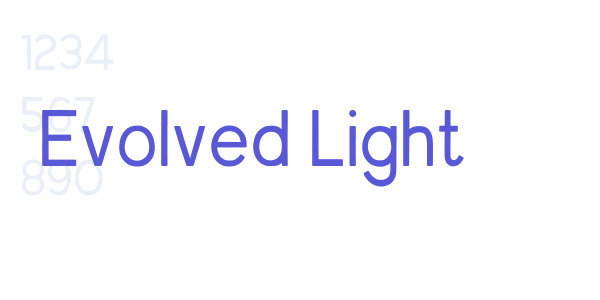 Evolved Light font free