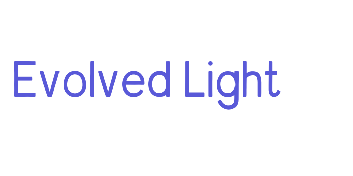 Evolved Light Font