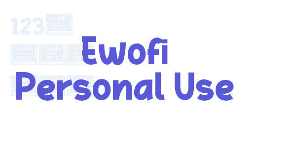 Ewofi Personal Use font free