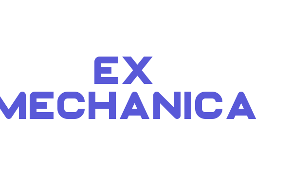 Ex Mechanica Font