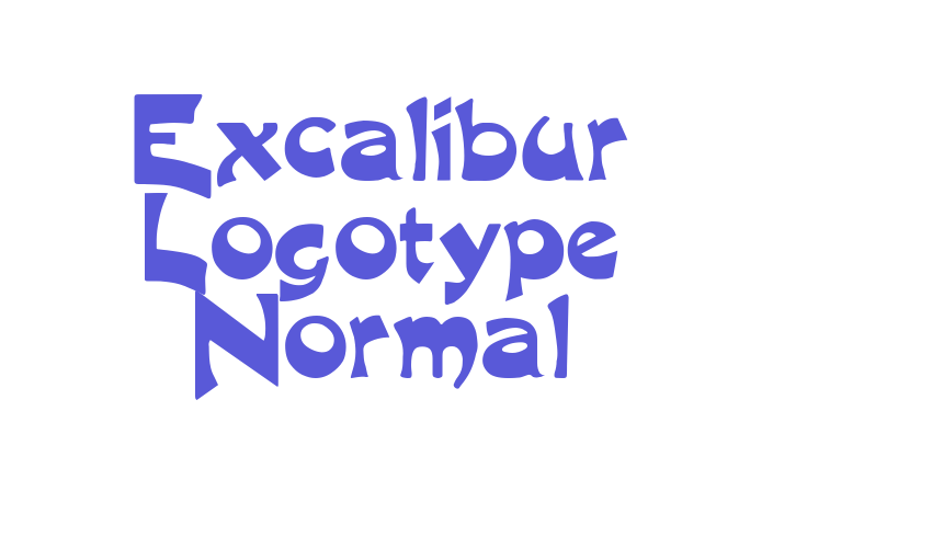 Excalibur Logotype Normal Font