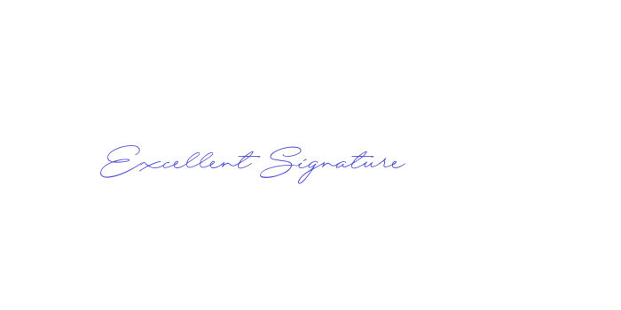 Excellent Signature Font Download